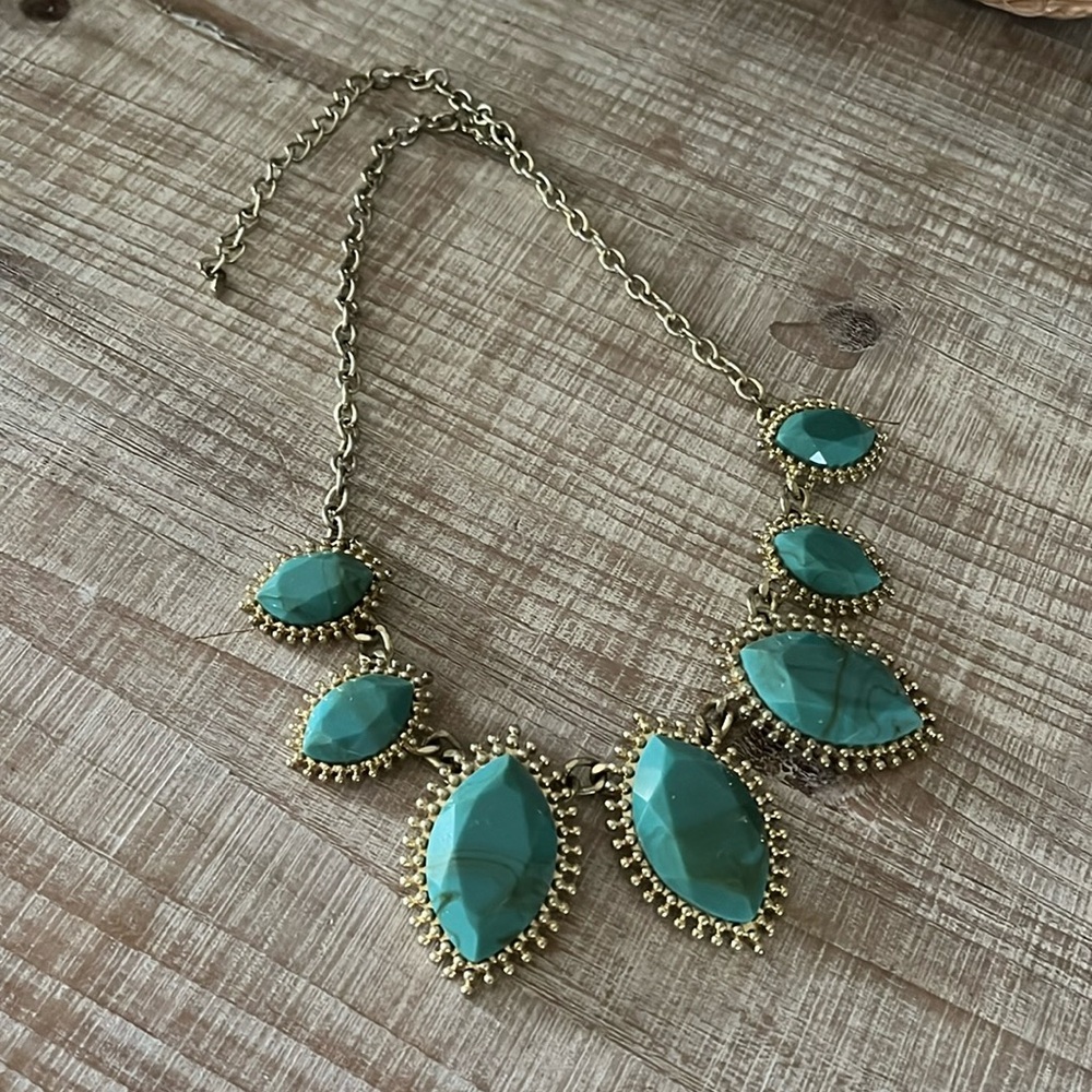3/$12 Turquoise Statement Necklace